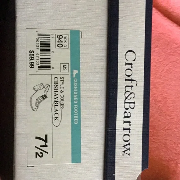 EUC Croft & Barrow Shay. Black, cushioned footbed. Size 7 1/2 - Picture 5 of 7